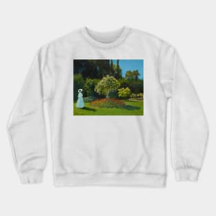 Lady in the garden Crewneck Sweatshirt